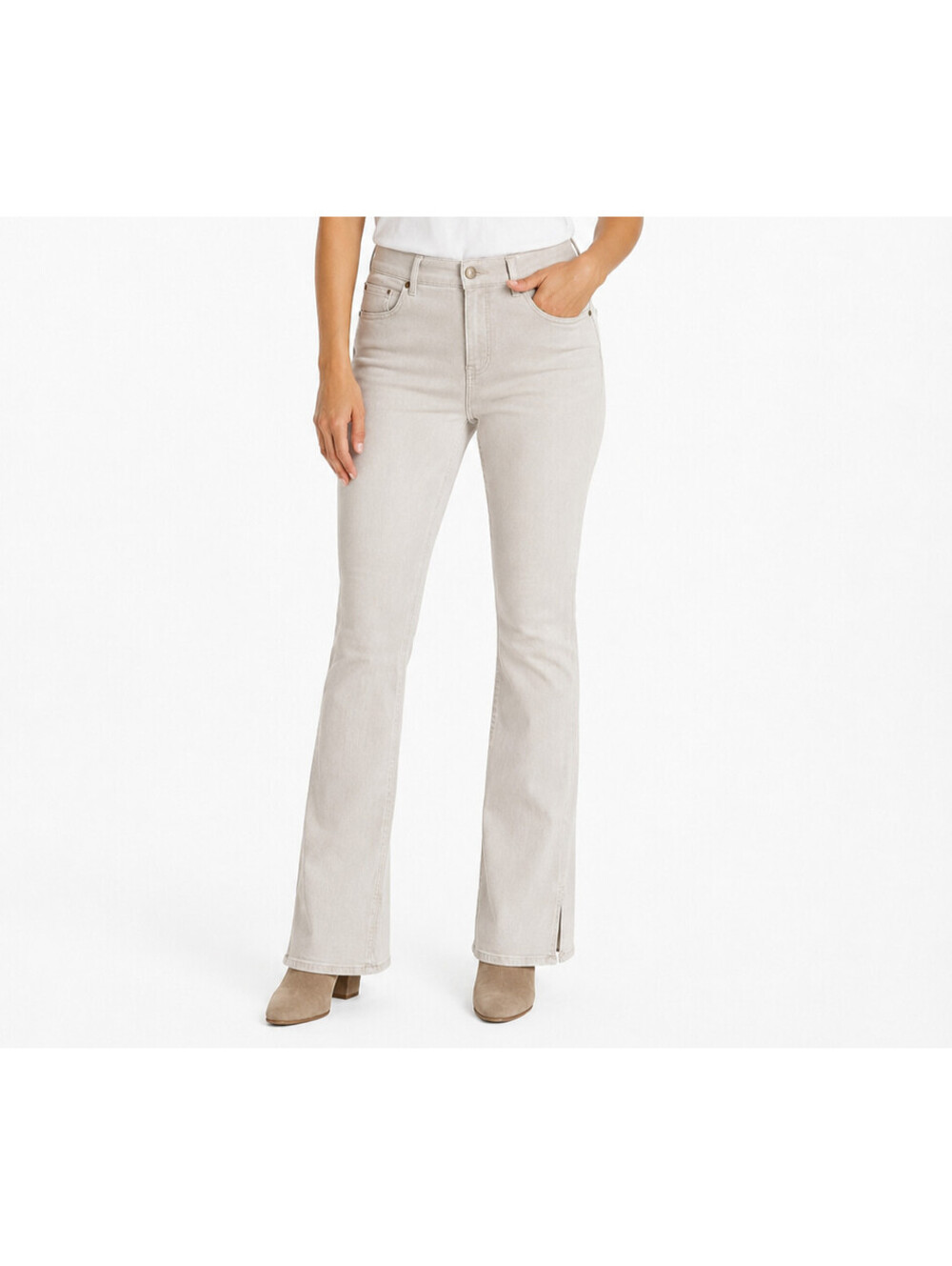 Isaac Mizrahi Livel Recular Colored Denim Slim Bootout Jeans Dark Dat, 14 #67E